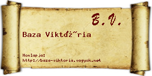 Baza Viktória névjegykártya